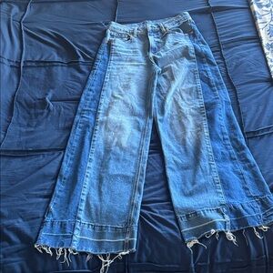GAP Flare Wide-Leg Jeans in Classic Blue